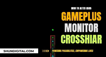 Adjusting ASUS GamePlus Monitor: Customizing the Crosshair