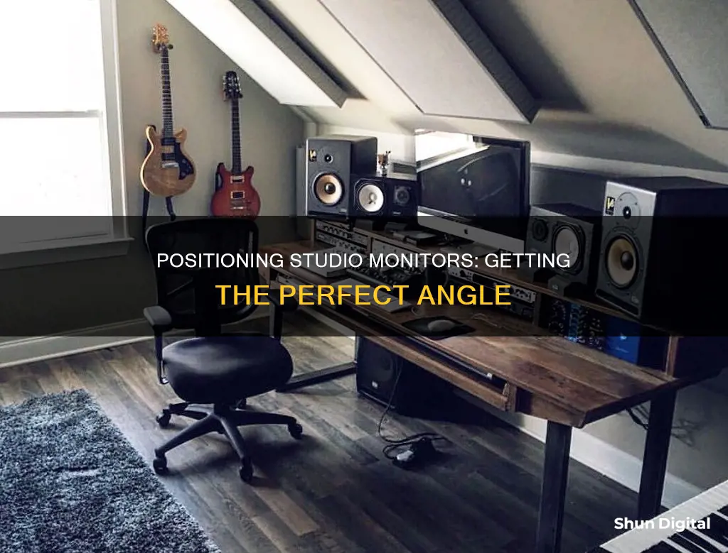 how to angle studio monitors