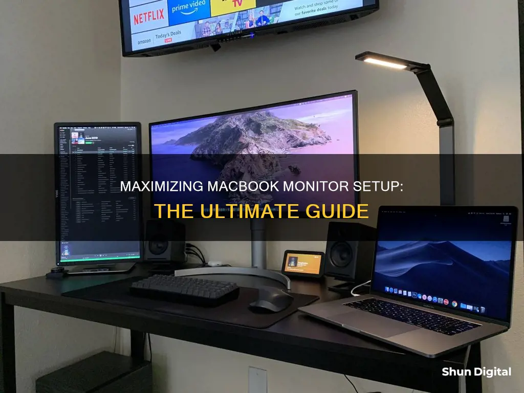 how to arrange monitor setup on macbook