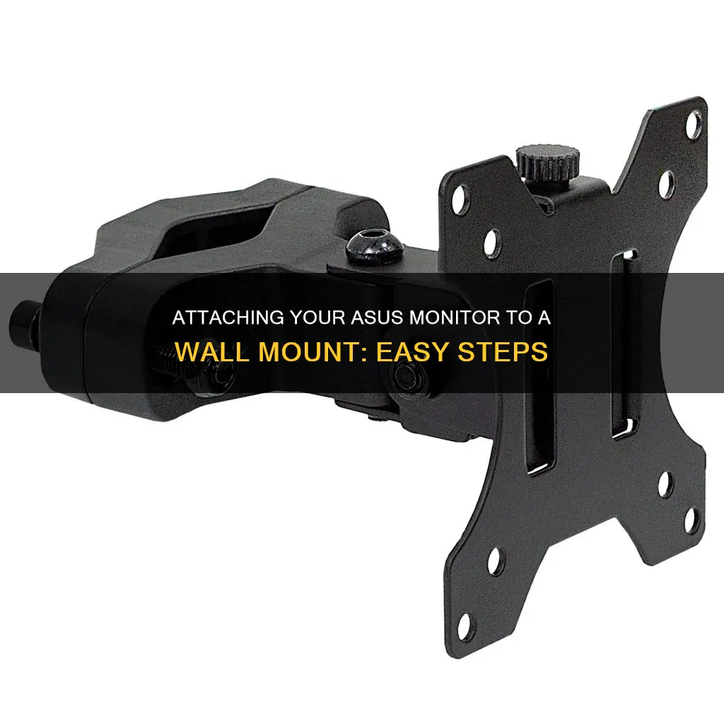 how to attach asus monitor to wall mount