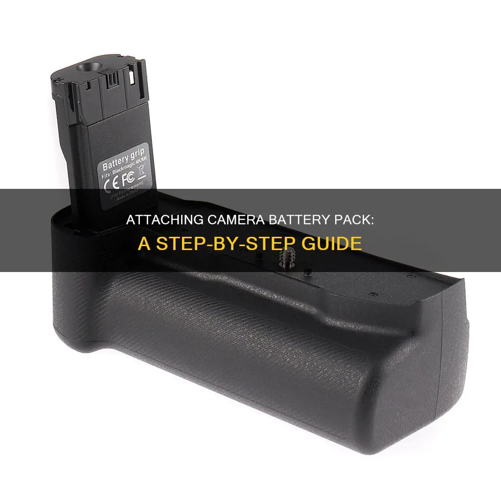 how to attach camera battery pack case