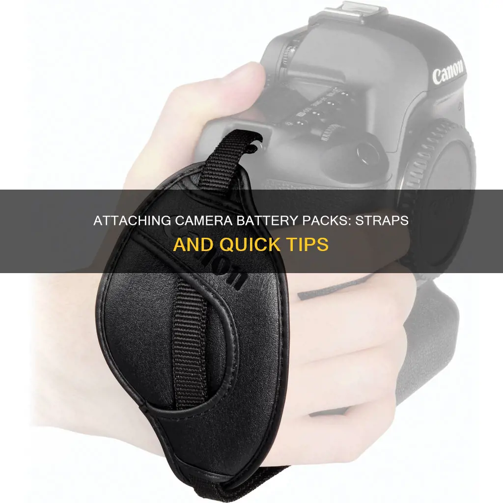 how to attach camera battery pack to strap