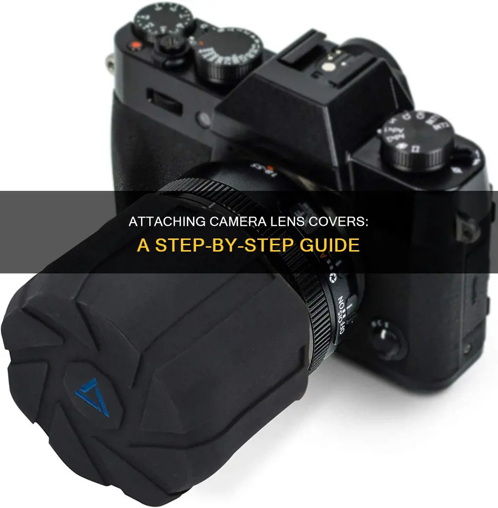 how to attach camera lense cover to camera