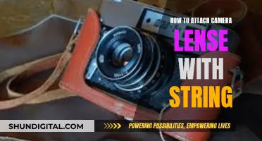 Attaching Camera Lenses: String Method for Quick Setup