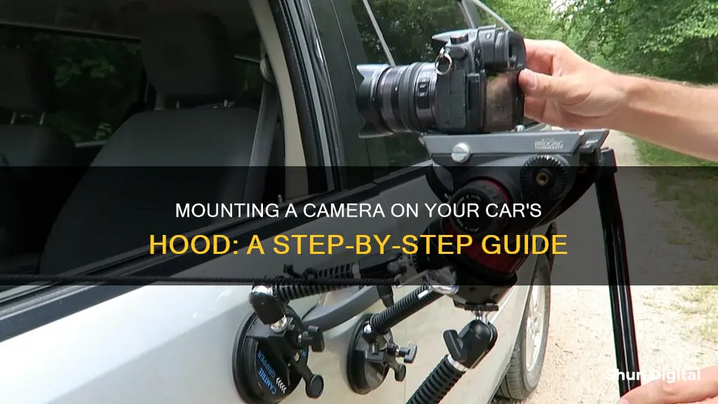 how to attach camera to hood of car