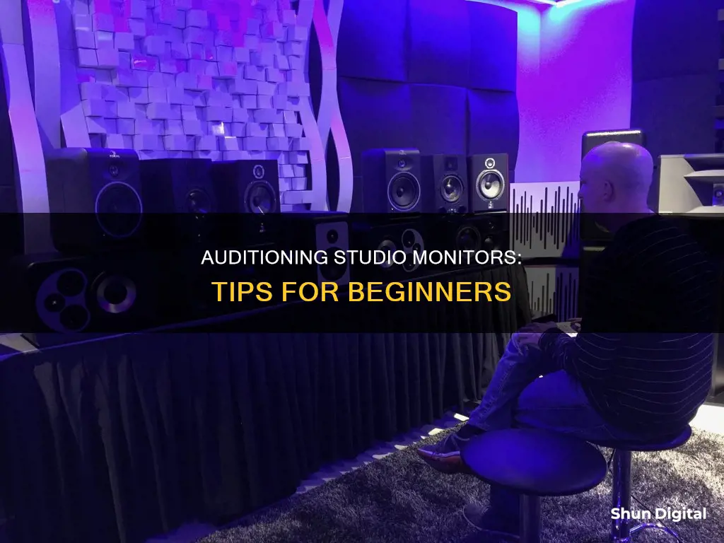 how to audition studio monitors