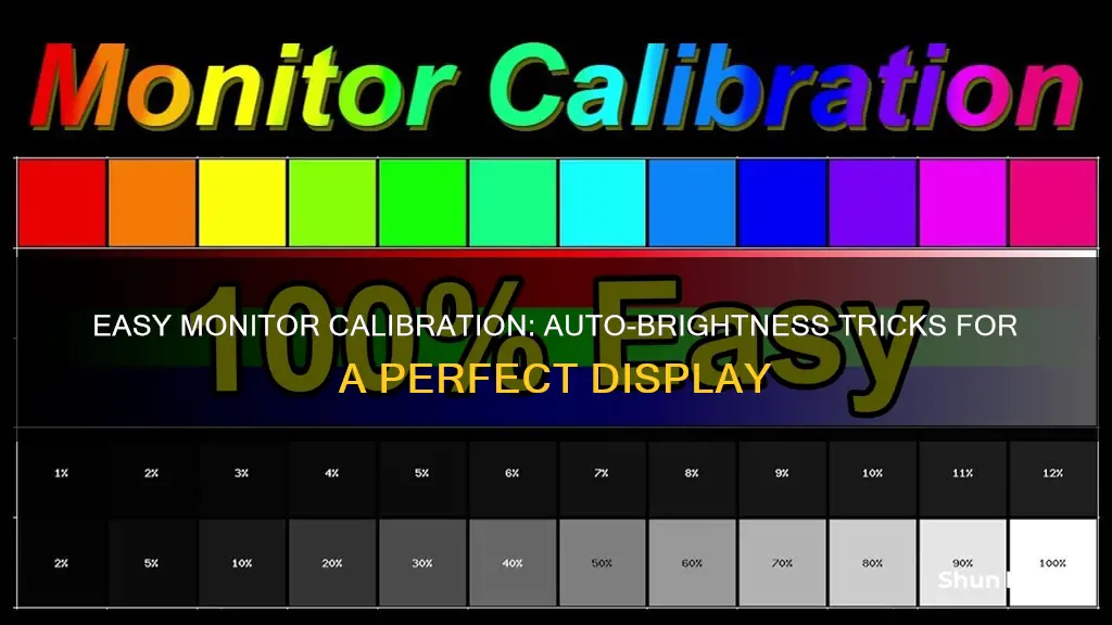 how to auto calibrate monitor brightness