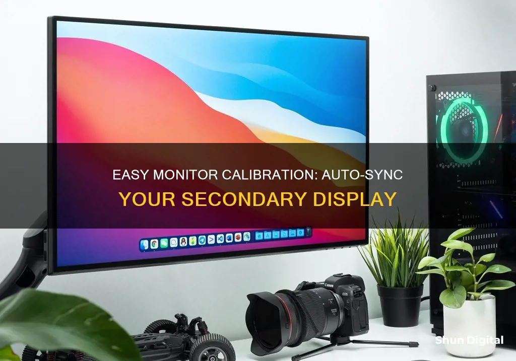 how to automaticall calibrate your secondary monitor