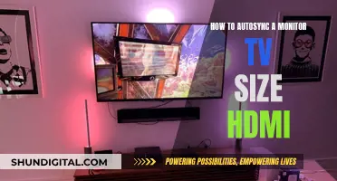 Autosync Monitor and TV Sizes with HDMI: A Quick Guide