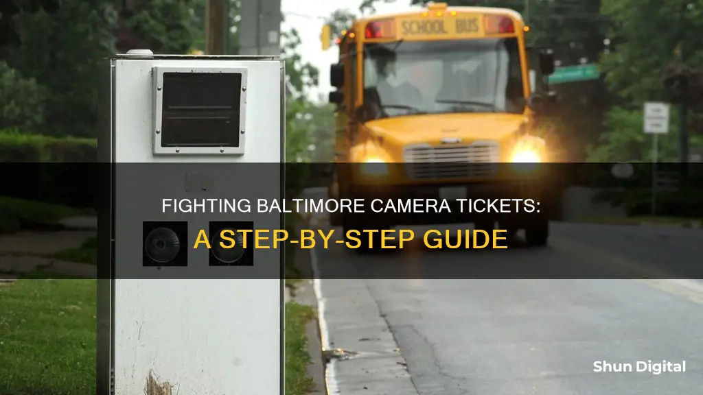 how to bbaltimore camera tickets