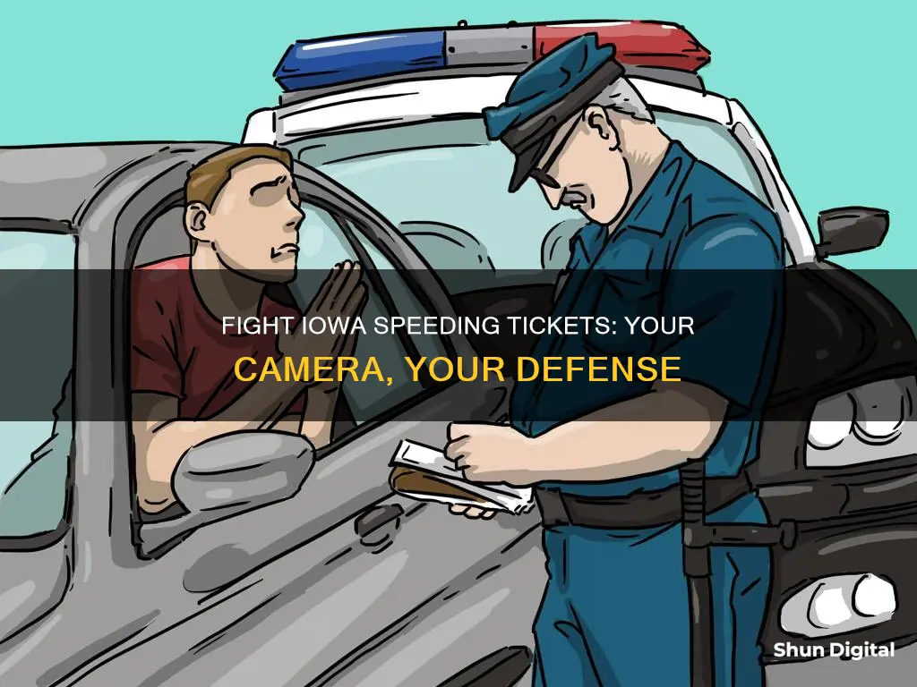 how to beat a camera speeding ticket in iowa