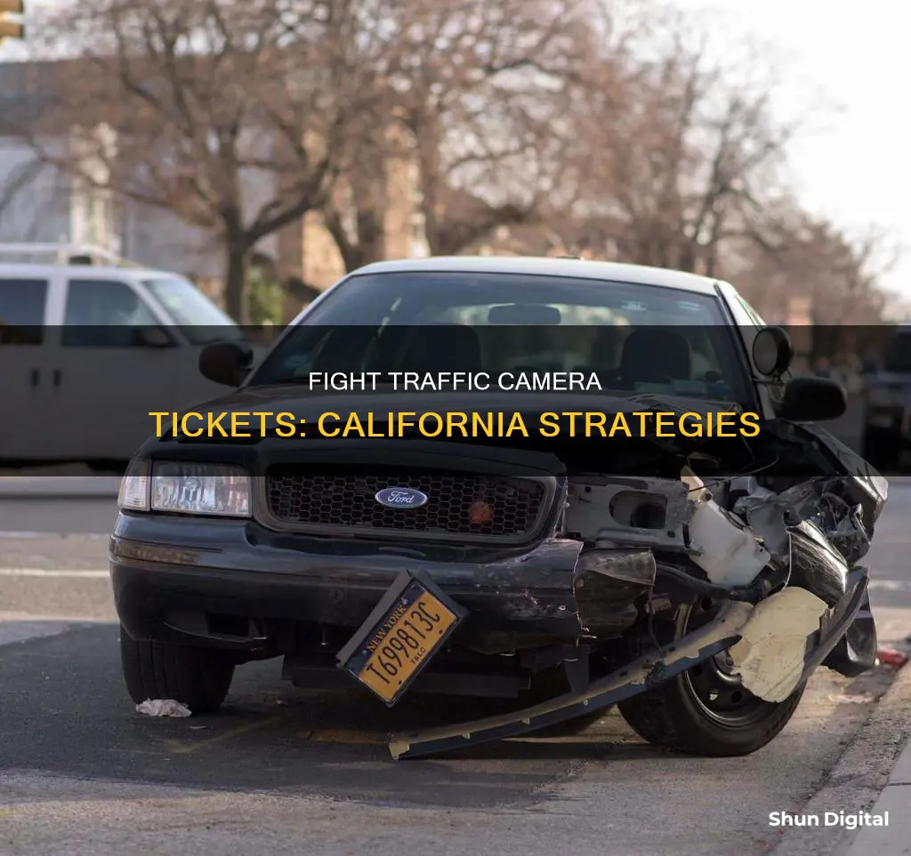 how to beat a traffic camera ticket in California