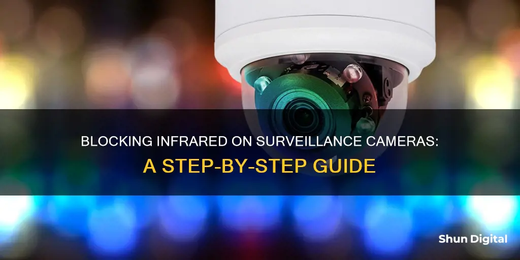 how to block ir on surveillance camera