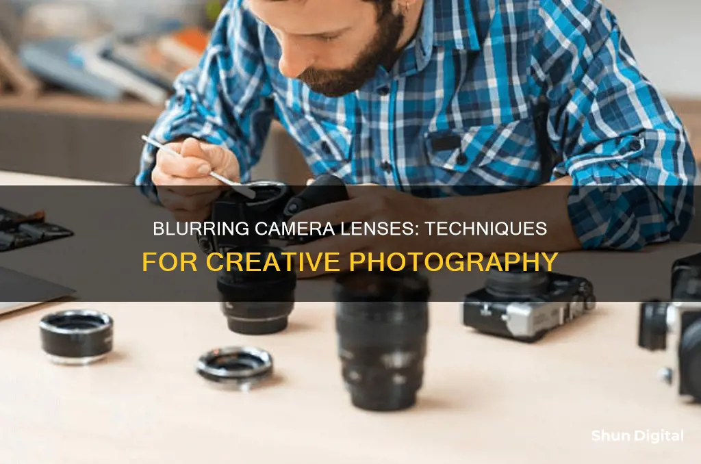 how to blur a camera lense