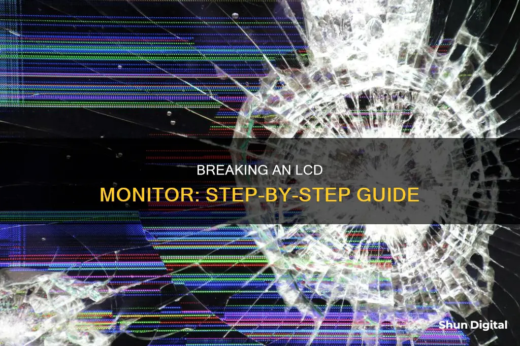 how to break a lcd monitor