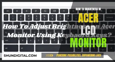 Enhancing Acer LCD Monitor Brightness Settings