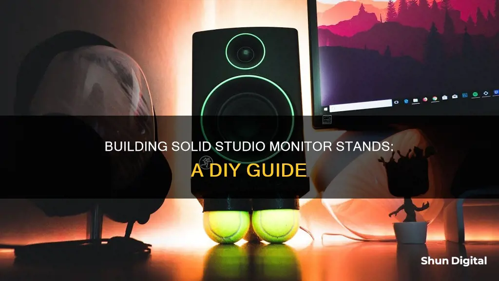 how to build a studio monitor stand