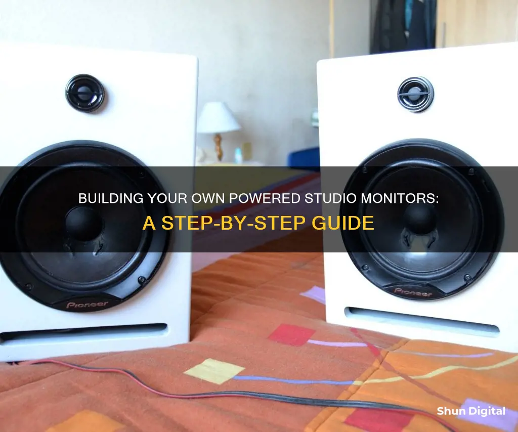 how to build powered studio monitors