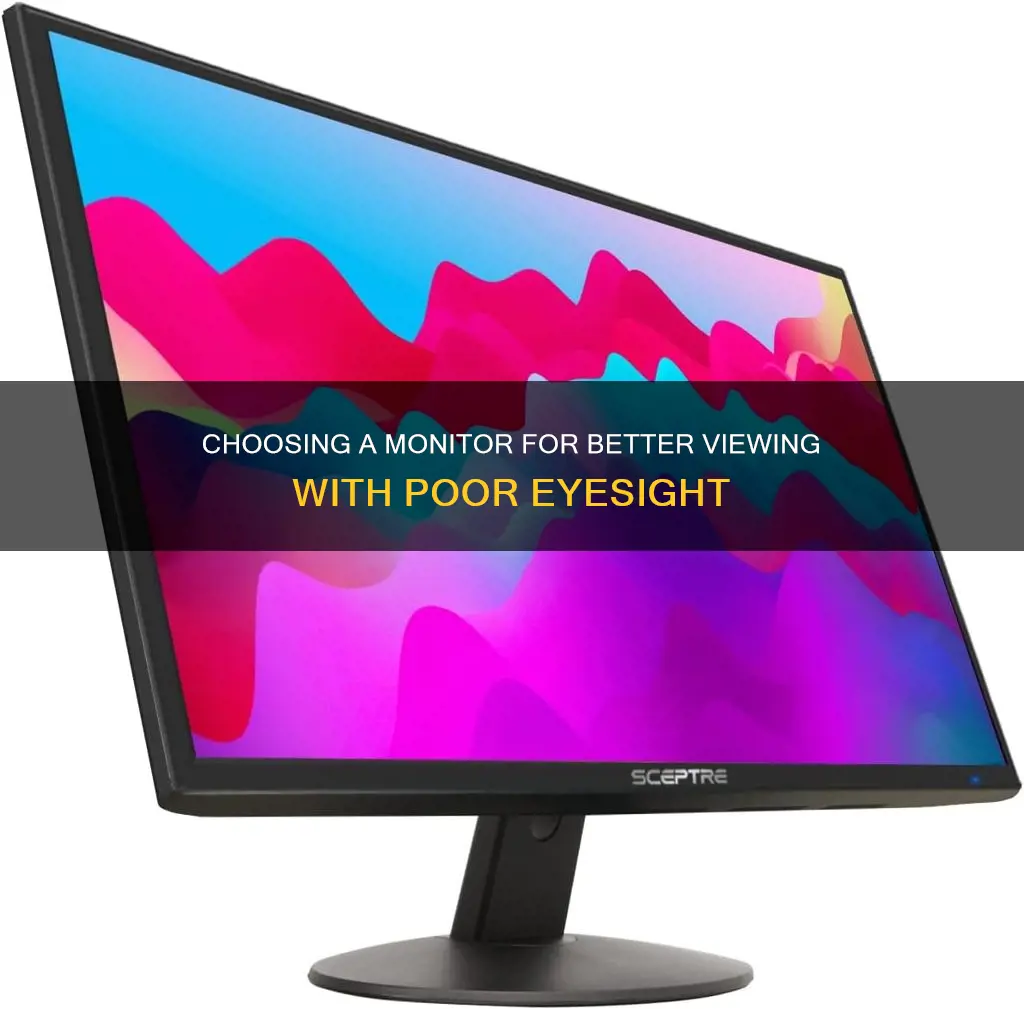 how to buy a monitor for bad vision