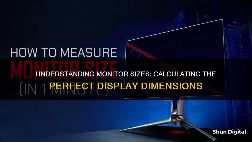 how to calculate monitor size