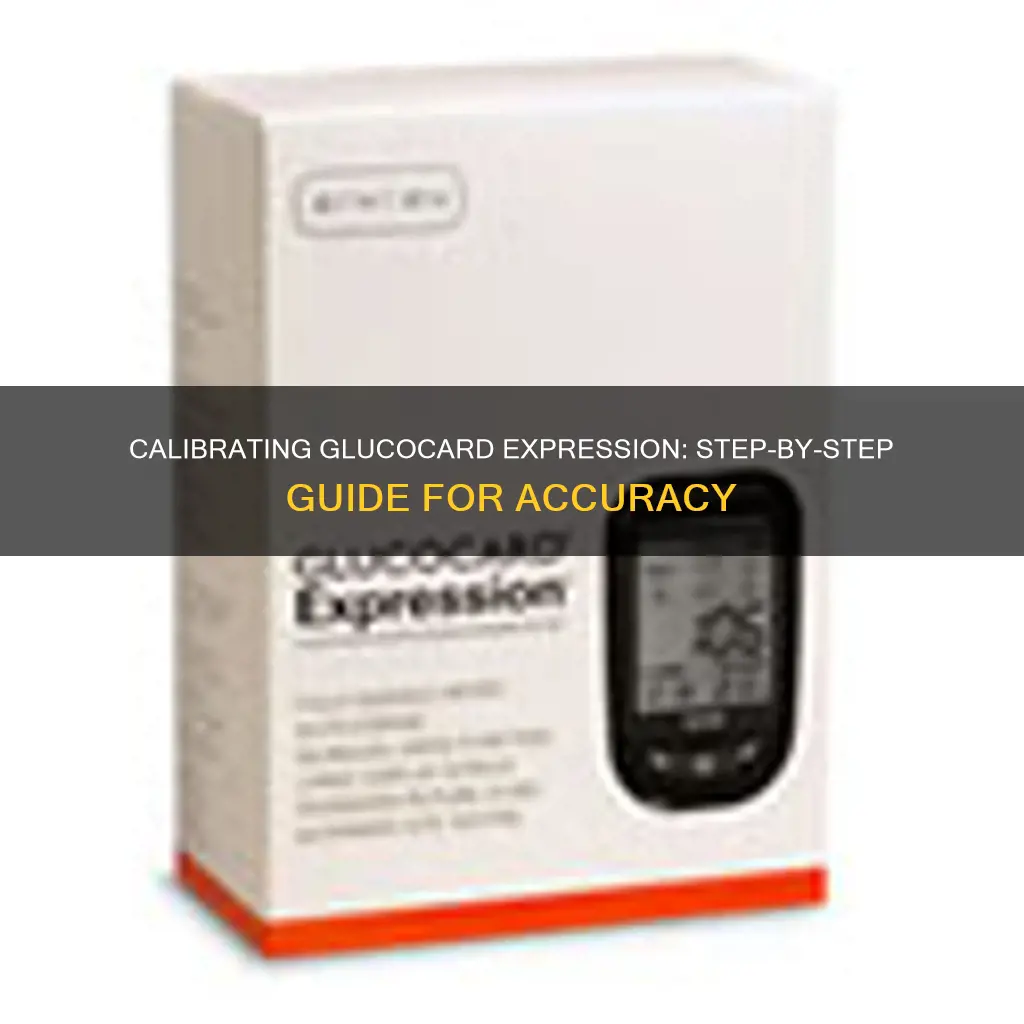 how to calibrate a glucocard expression glucose monitor