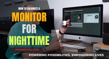Adjusting Your Monitor for Nighttime Usage