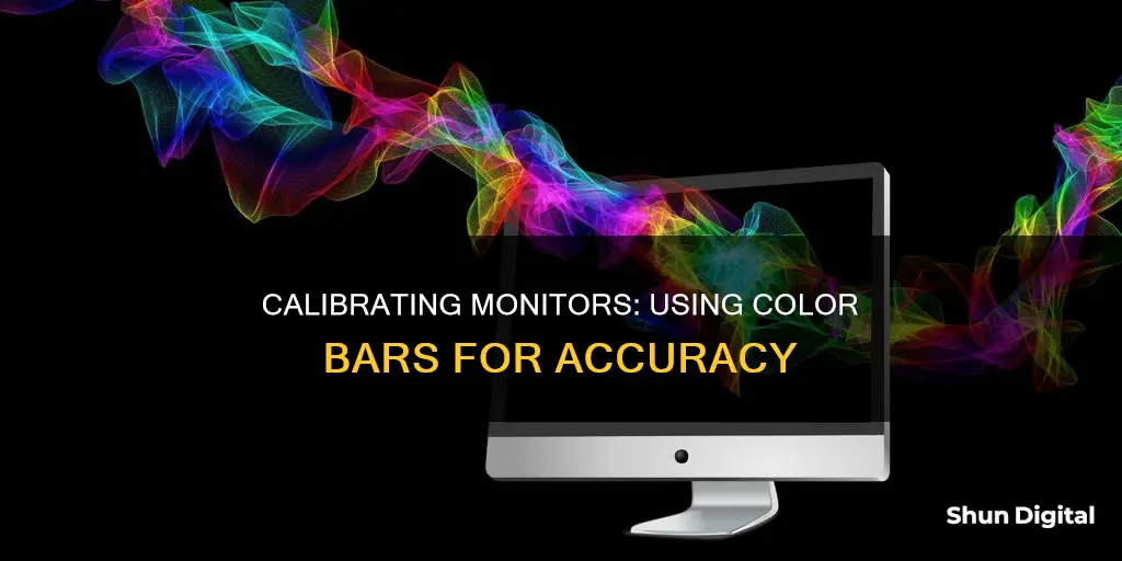 how to calibrate a monitor with color bars