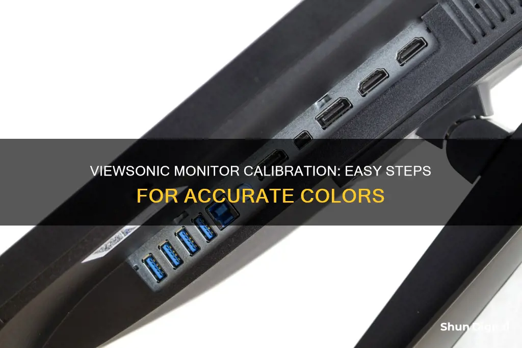 how to calibrate a viewsonic monitor