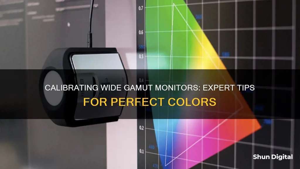 how to calibrate a wide gamut monitor