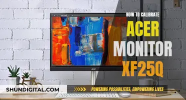 Calibrating the Acer XF25Q Monitor: A Step-by-Step Guide