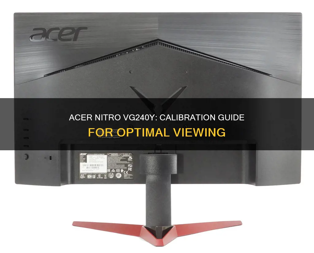 how to calibrate acer nitro vg240y monitor