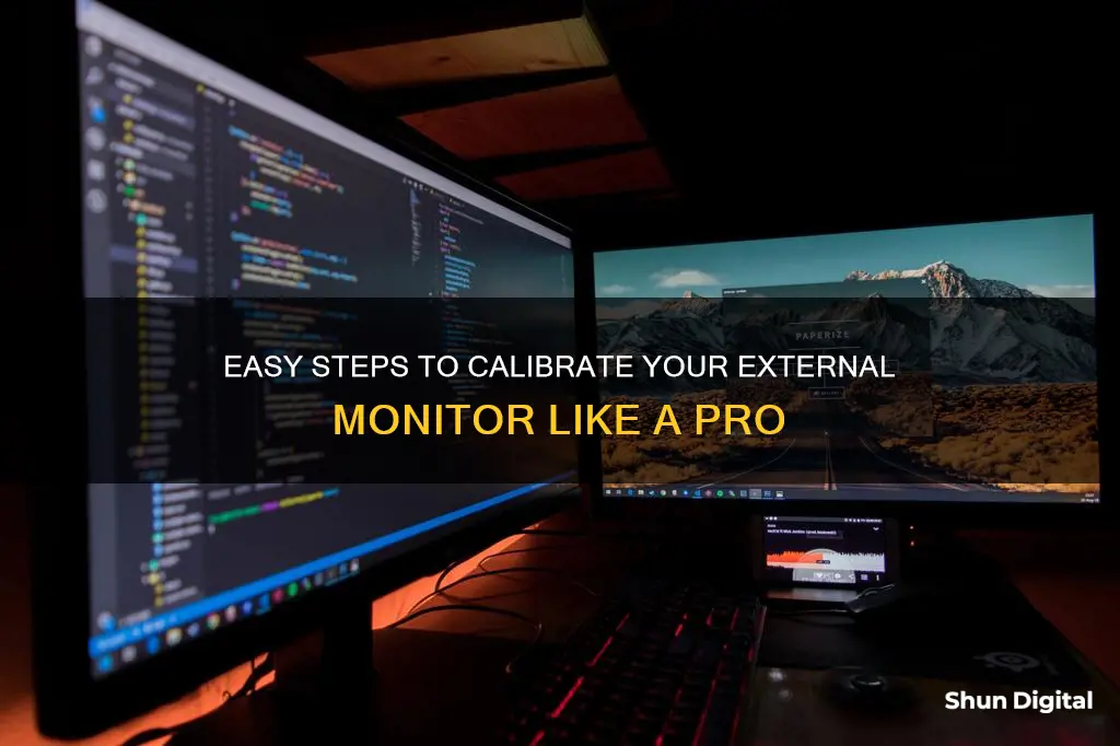 how to calibrate an external monitor