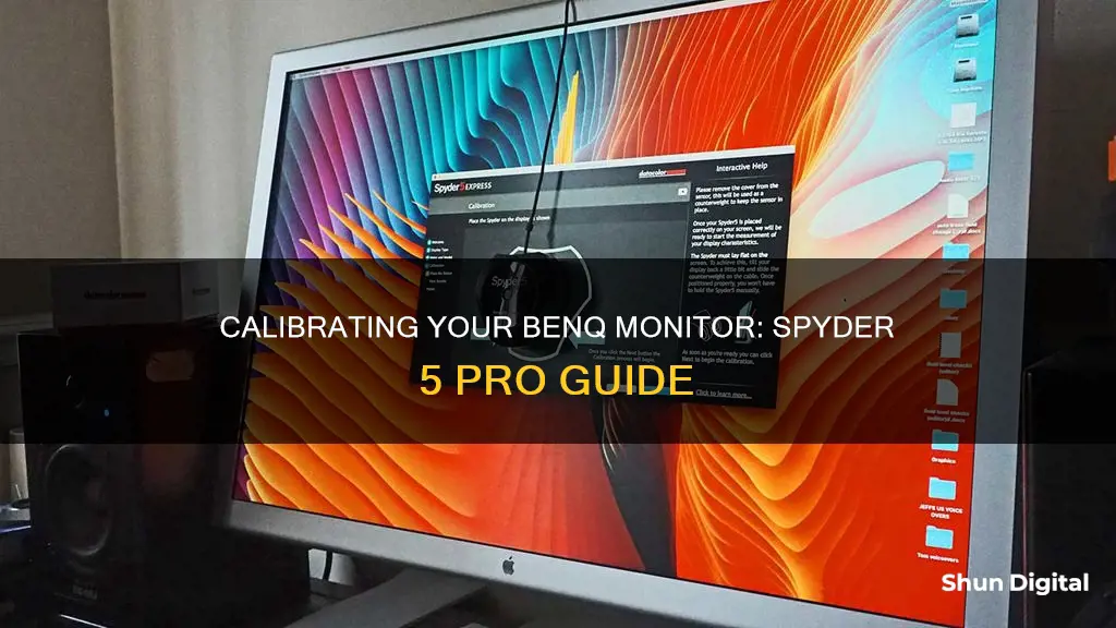 how to calibrate benq monitor spyder 5 pro