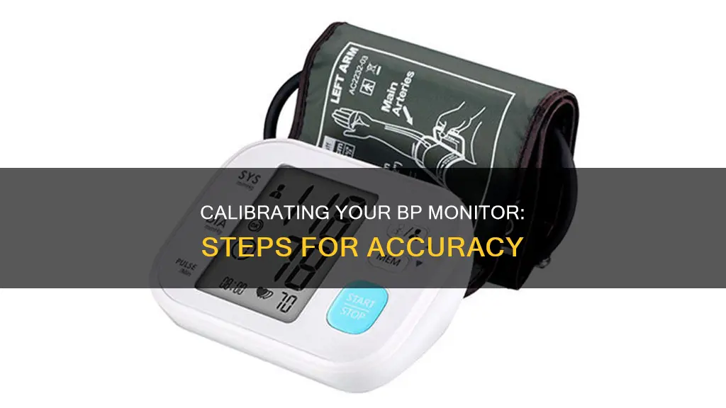 how to calibrate bp monitor