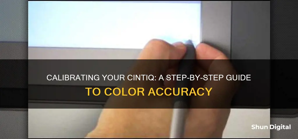 how to calibrate cintiq monitor