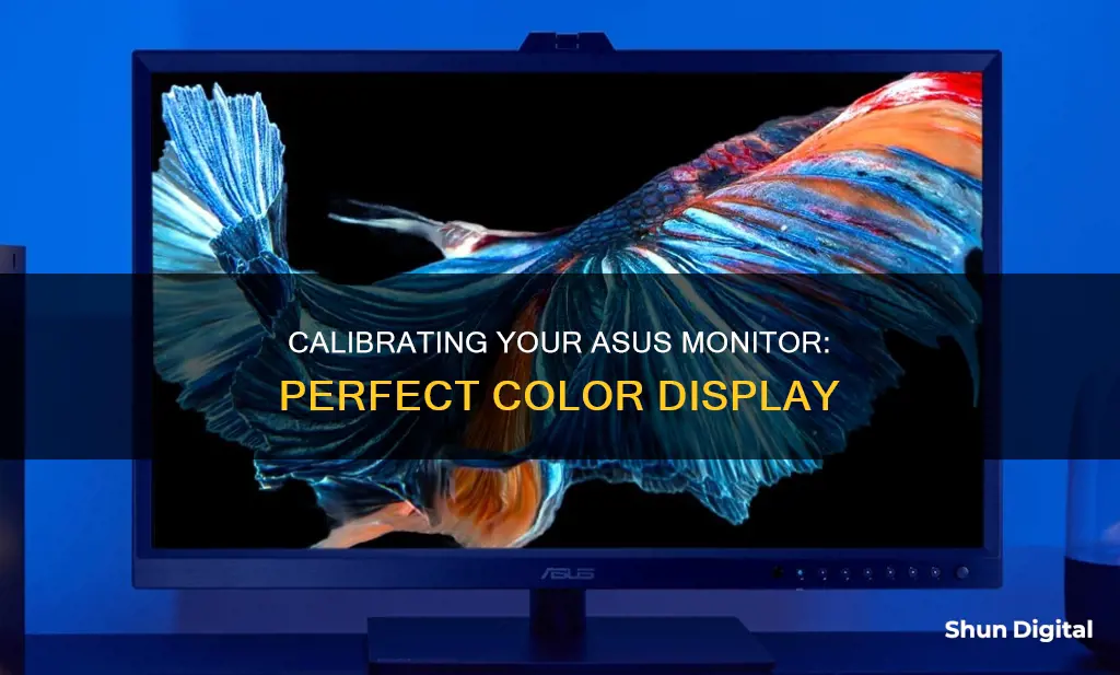 how to calibrate color asus monitor