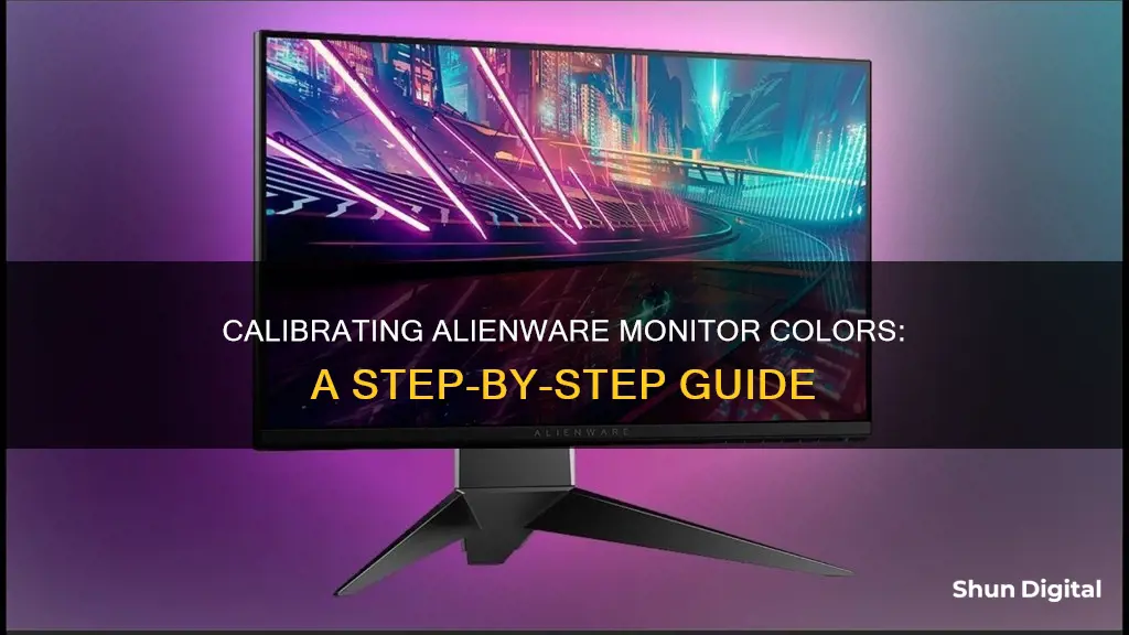 how to calibrate colors on alienware monitor