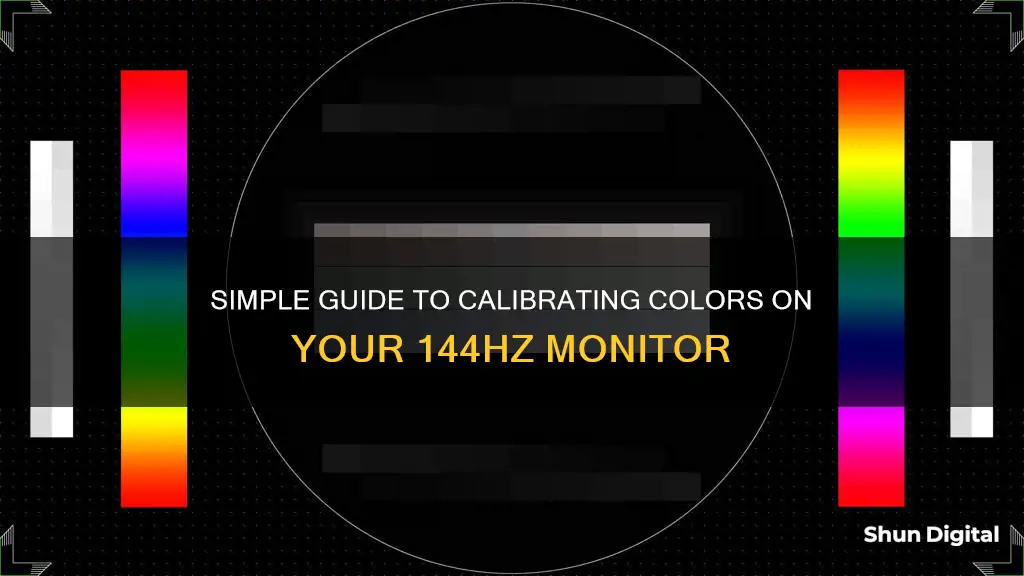 how to calibrate colors on monitor 144hz