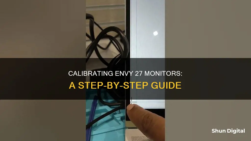 how to calibrate envy 27 monitor