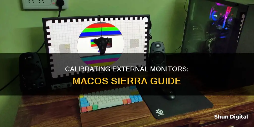 how to calibrate external monitor in sierra