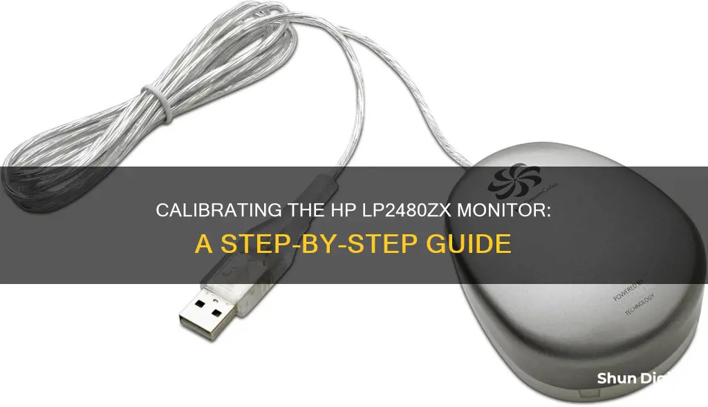 how to calibrate hp lp2480zx monitor