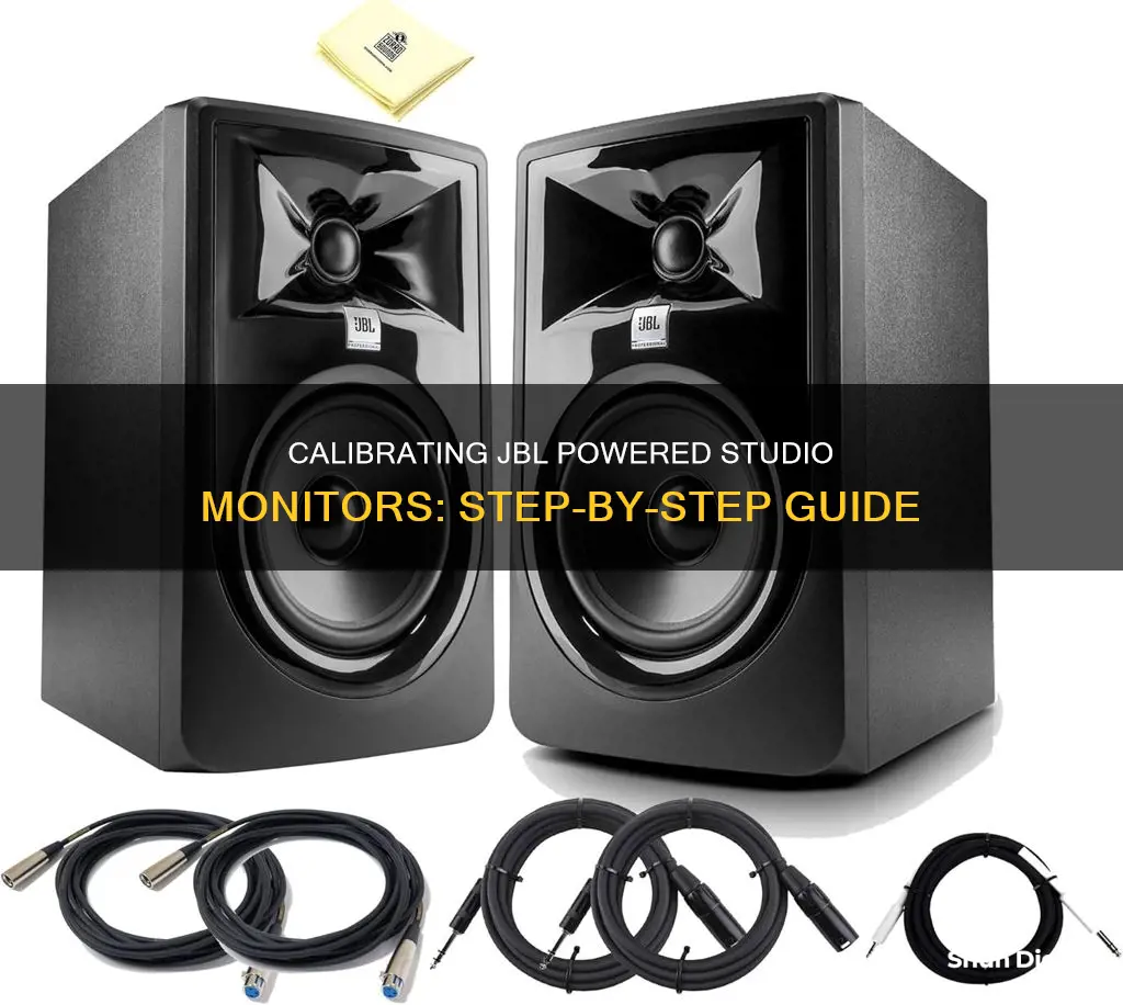 how to calibrate jbl powered studio monitors