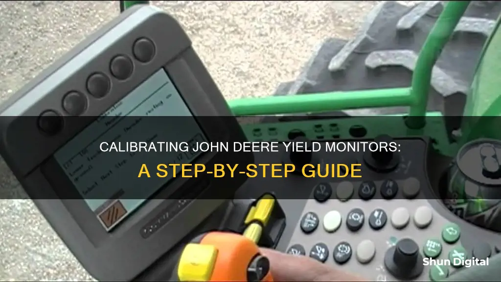 how to calibrate john deere yield monitor