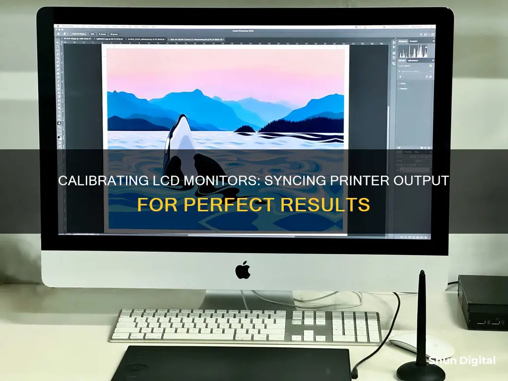 how to calibrate lcd monitor with printer