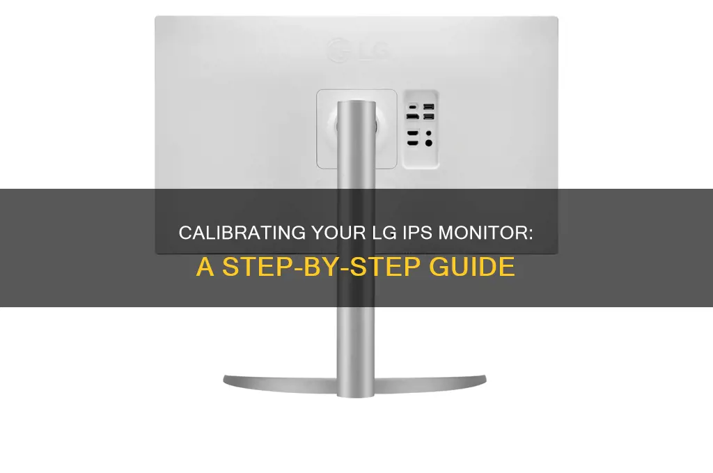 how to calibrate lg ips monitor