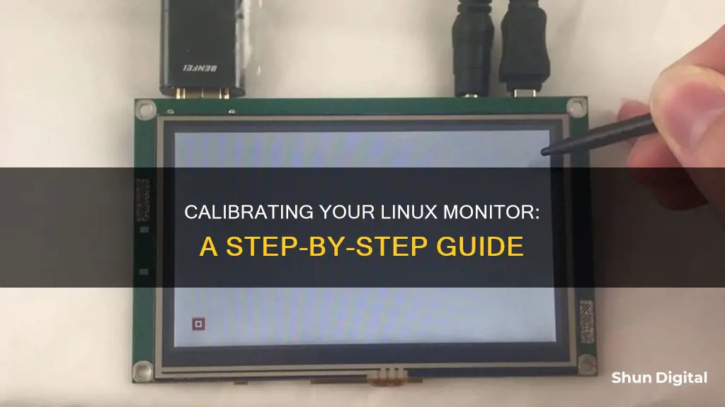 how to calibrate linux monitor