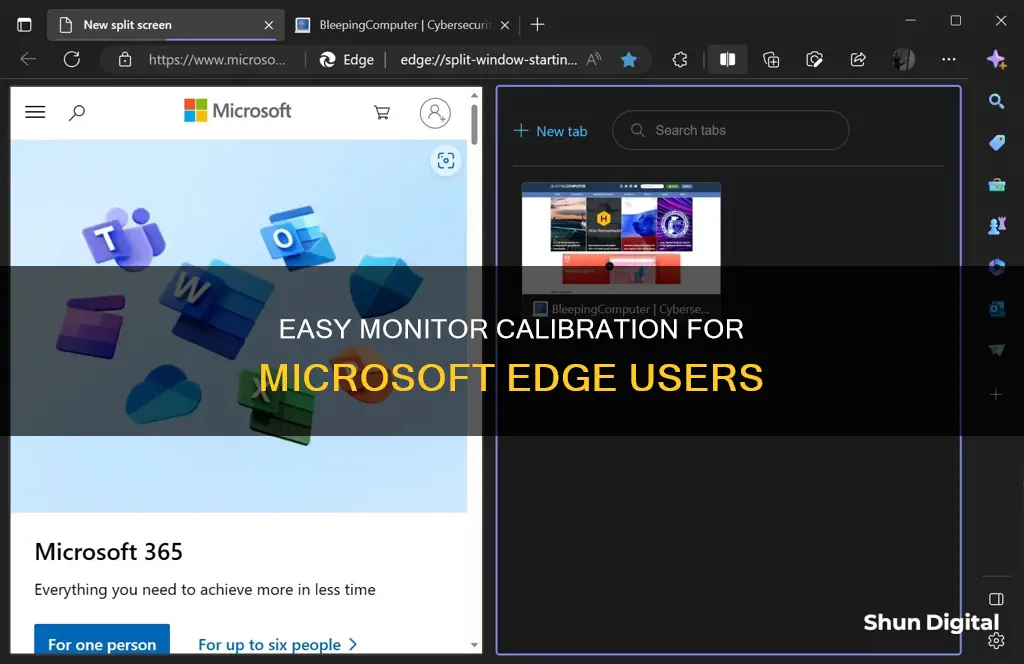 how to calibrate microsoft edge monitor