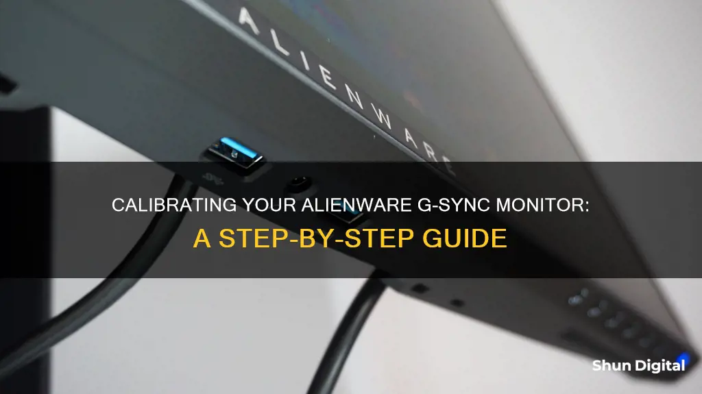 how to calibrate monitor alienwear g sync