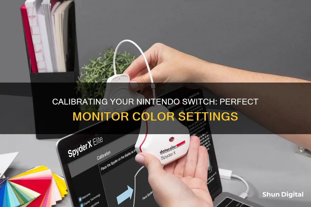 how to calibrate monitor color for nintendo switch