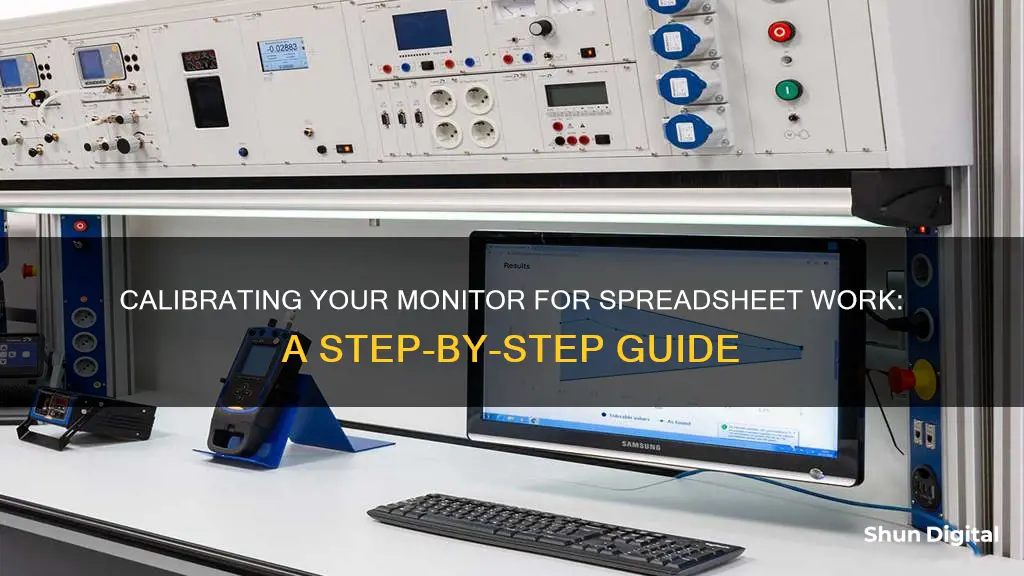 how to calibrate monitor for spreadsheets